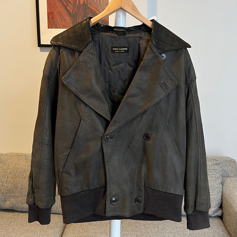 Vintage Mario Valentino leather jacket